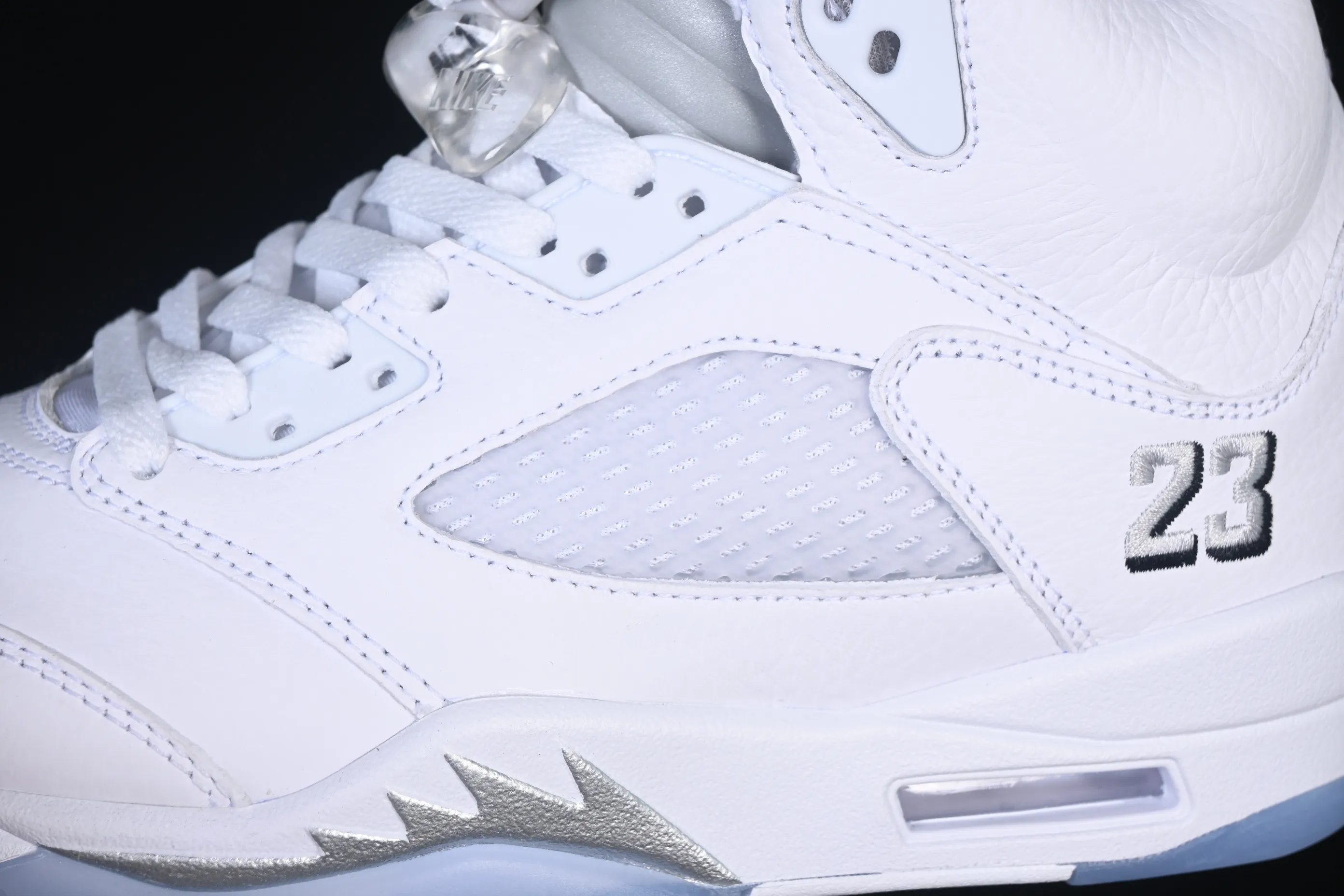 All categories Air Jordan Jordan series basketball shoes Air Jordan 5 Air Jordan 5 Retro "White Metallic" AJ5 Joe 5 Silver HQ7978-103